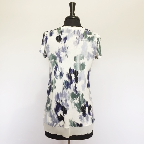 🍩Simply Vera Wang Top Sheer Hem - Picture 3 of 7